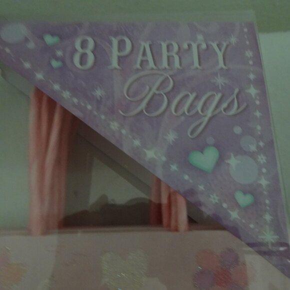 24 Punch Studio Pink Owl Gift Bags Glitter Hearts Birthday Party Loot Swag 7"x5" - Picture 8 of 9
